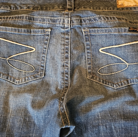 Seven Mid-Rise Dark Wash Bootcut Jeans Size 20W - Picture 9 of 13
